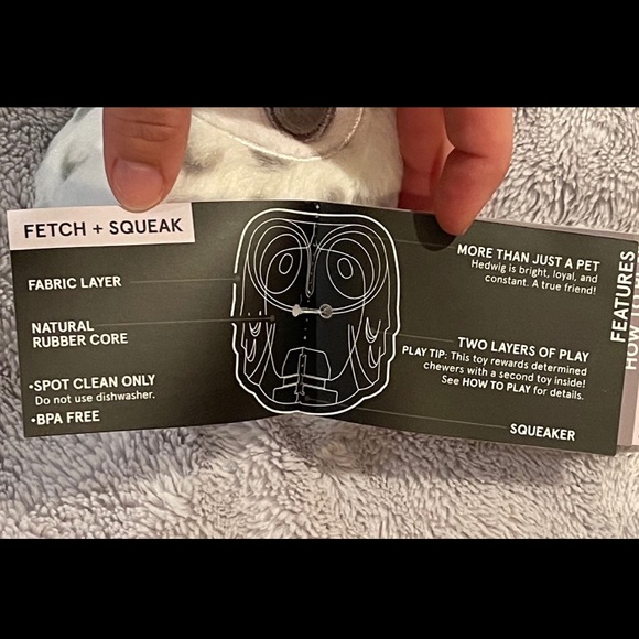 NWT Harry Potter Hedwig dog toy by bark box - Picture 3 of 5